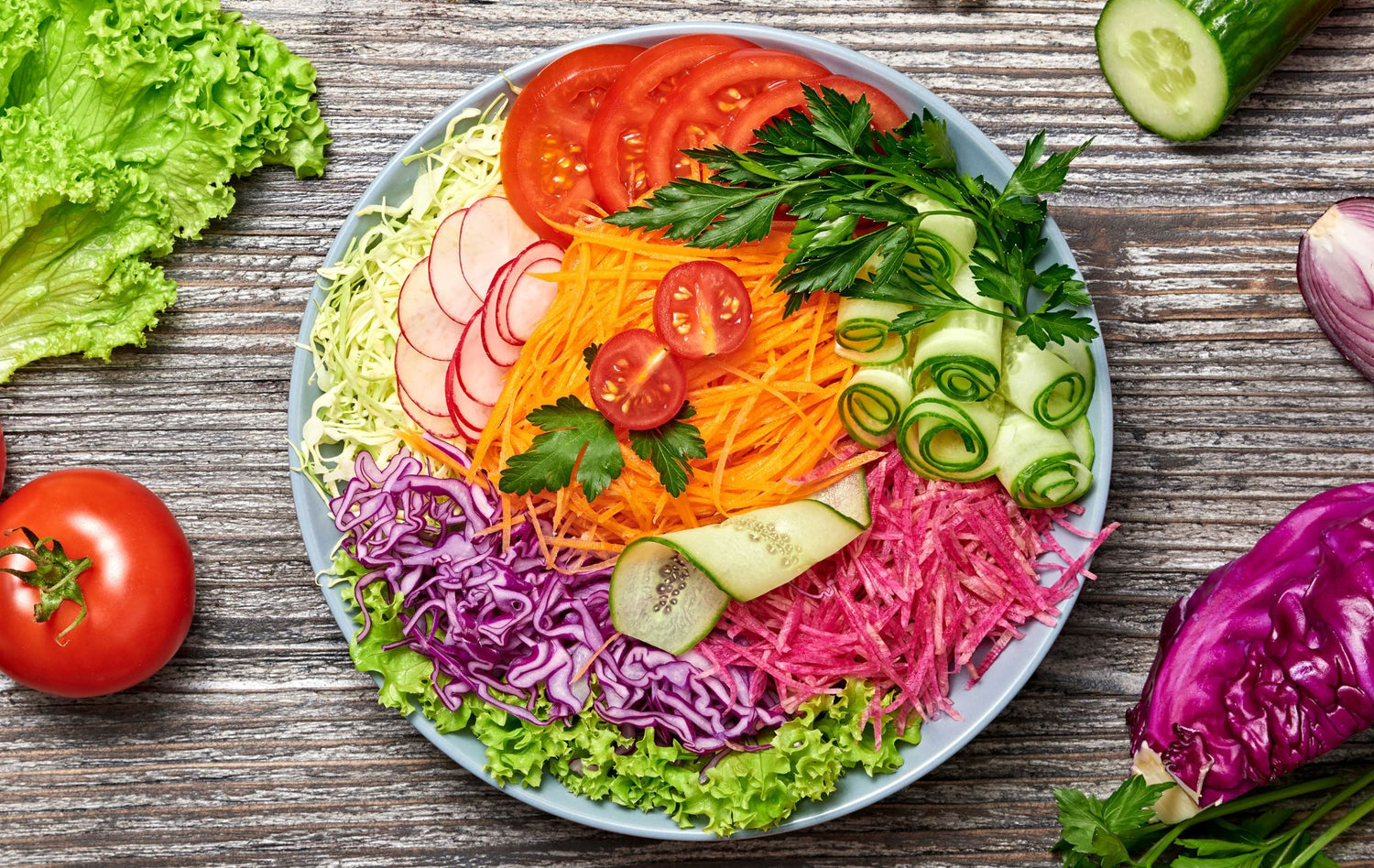 Gut and Immune Boosting Rainbow Salad