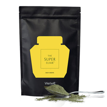 The Super Elixir Lemon Ginger Functional Supplement Has 45 Premium Ingredients To Aid Wellness &amp; Energy. Formulated By Simone Laubscher, PhD For Elle Macpherson.